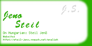 jeno steil business card